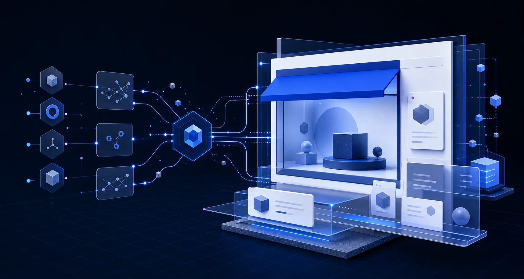 Abstract Hydrogen headless storefront connected to Shopify APIs